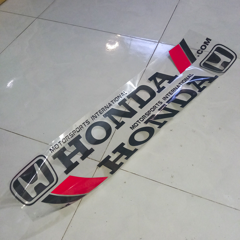 Bộ tem honda phản quang dán thân xe hơi