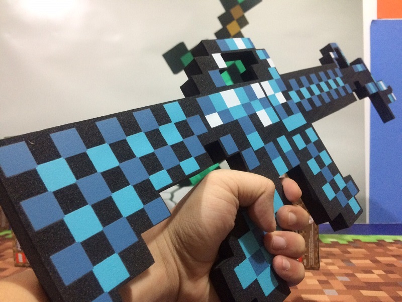 [HCM]Combo kiếm sung minecraft kim cương