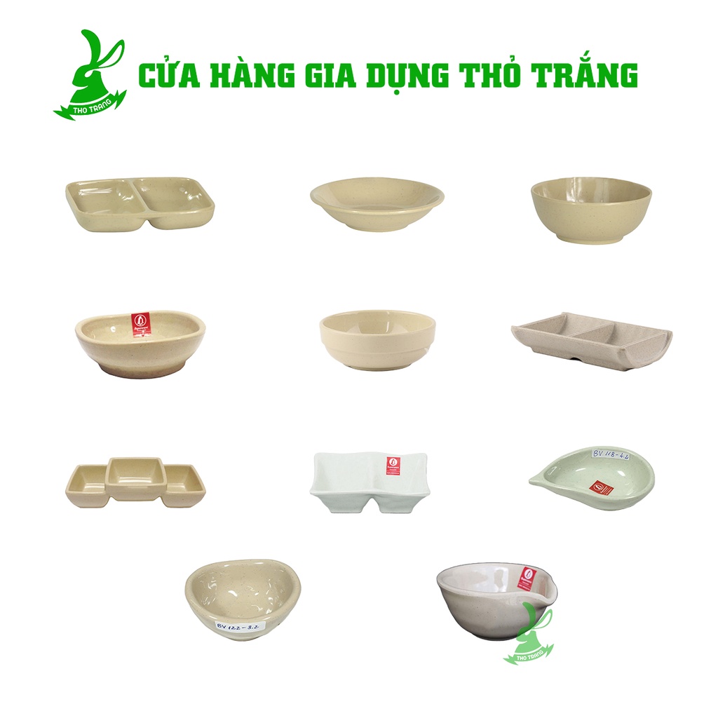 Chén Chấm Màu Nâu Nhựa Melamine Srithai Superware Thái Lan Cao Cấp