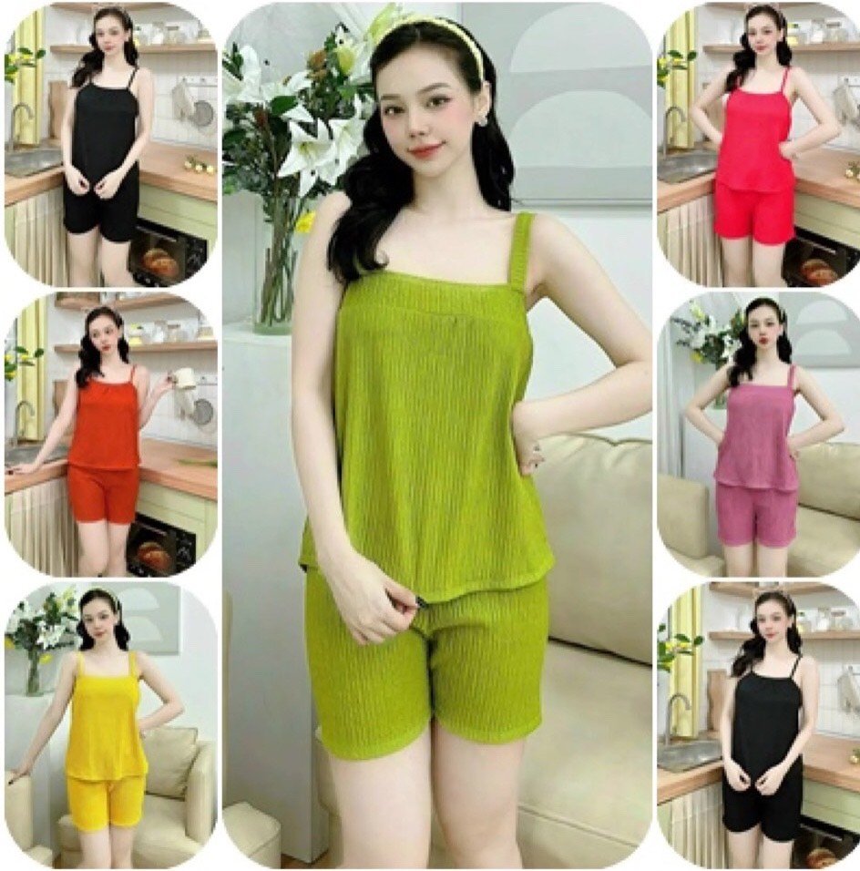 Size dưới 52kg set bộ xốp dây bản co giãn nhẹ nhàng mềm mát