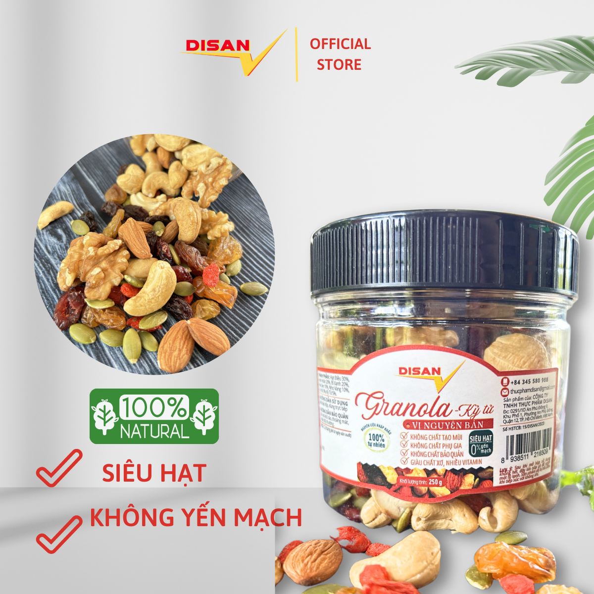NGŨ CỐC GRANOLA SIÊU HẠT HEALTHY & FRESH