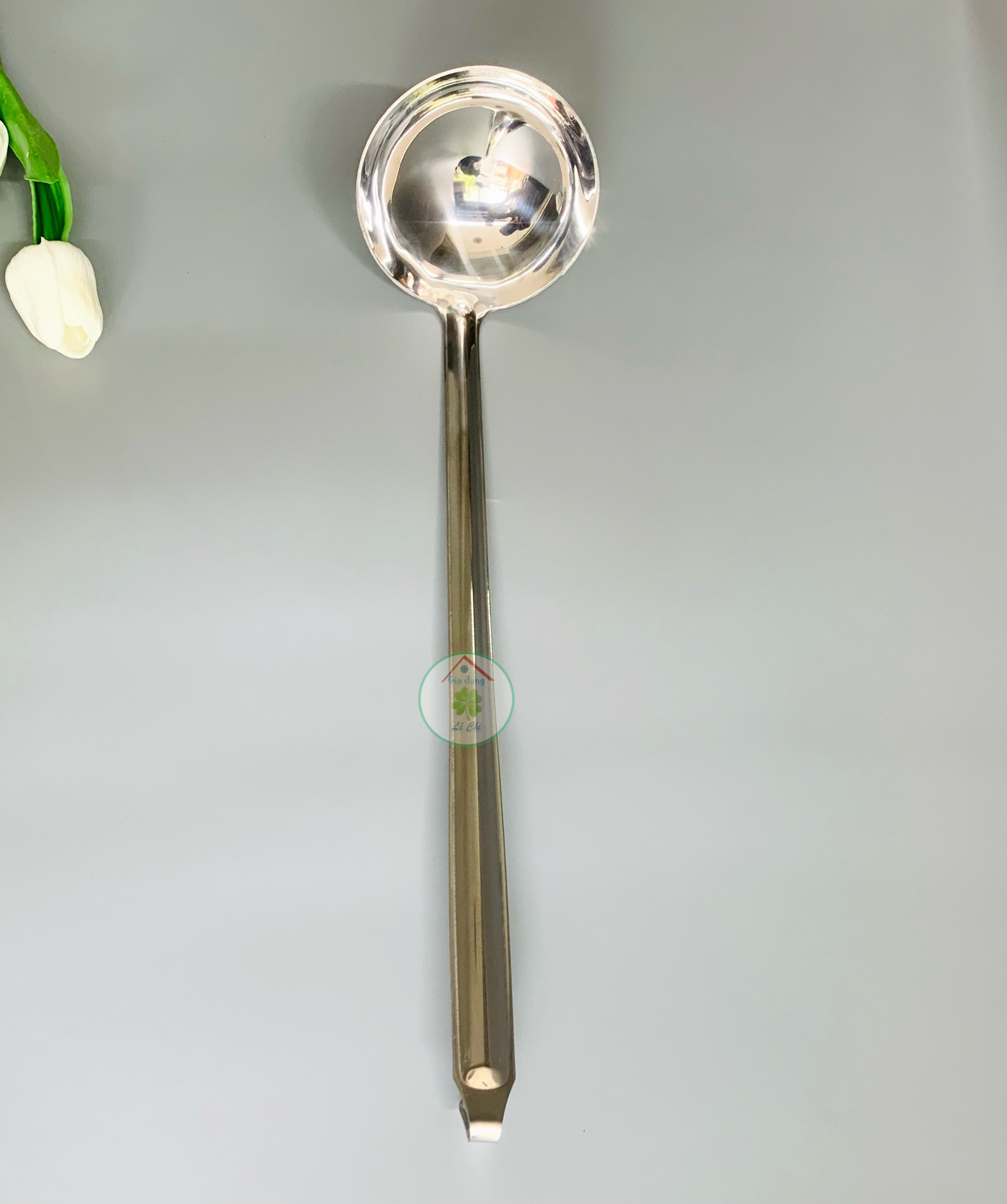 Vá múc nước lèo inox / Muôi múc nước lèo (đường kính 10cm đến 13cm)