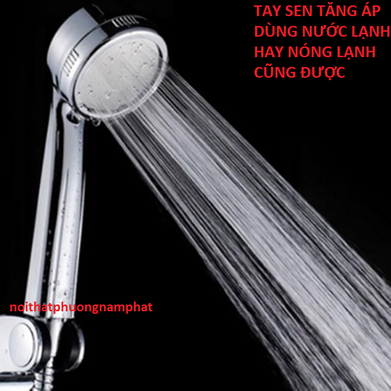 [HCM][ NƯỚC MẠNH] Tay Sen Tắm Vòi Hoa Sen TĂNG ÁP TS16 TAY SEN TĂNG ÁP TRÒN và dây và cài đủ bộ