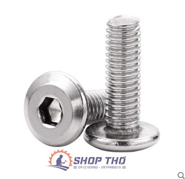 Bulong Lục Giác Chìm Mũ Dẹt M6 (Set 30 hoặc 50 Cái Cho Từng Mã)