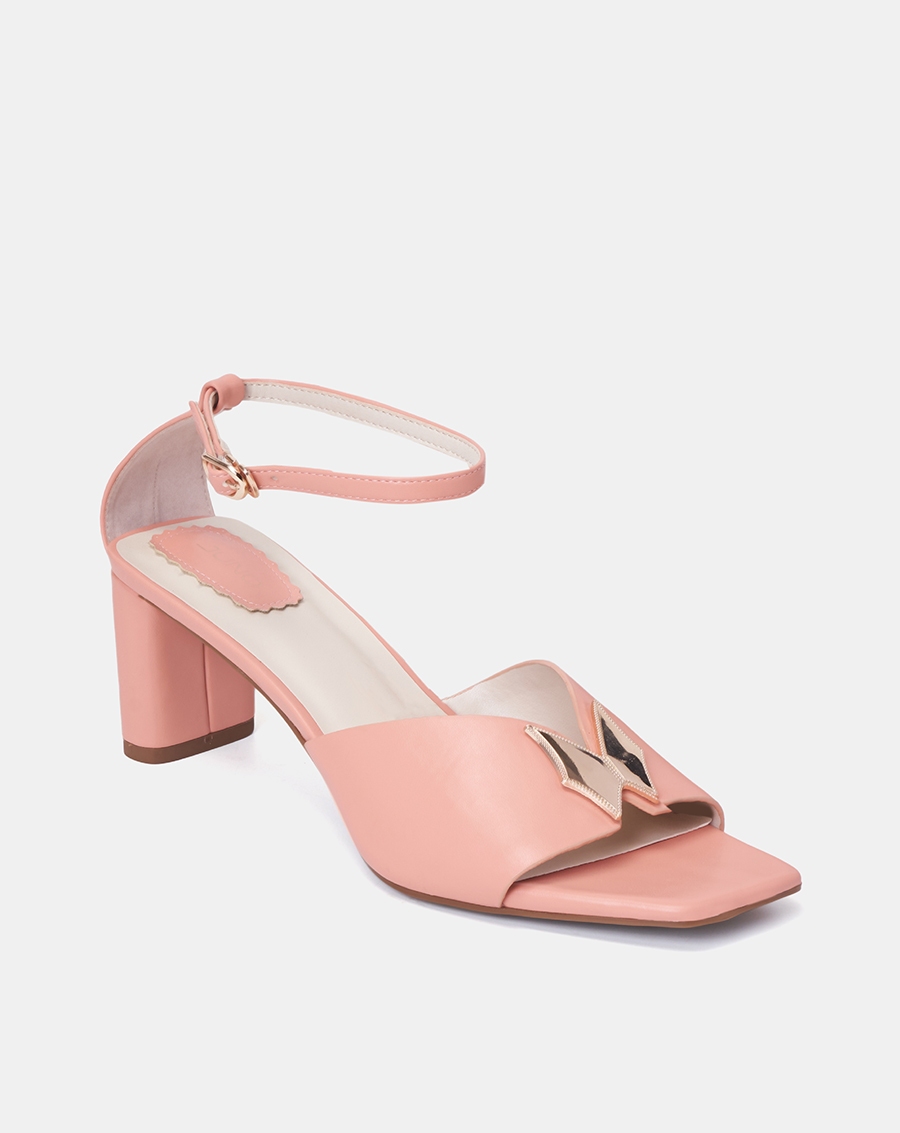 Giày Sandal Nữ 7cm thời Trang JUNO Phối Khoá Trang Trí SD07097