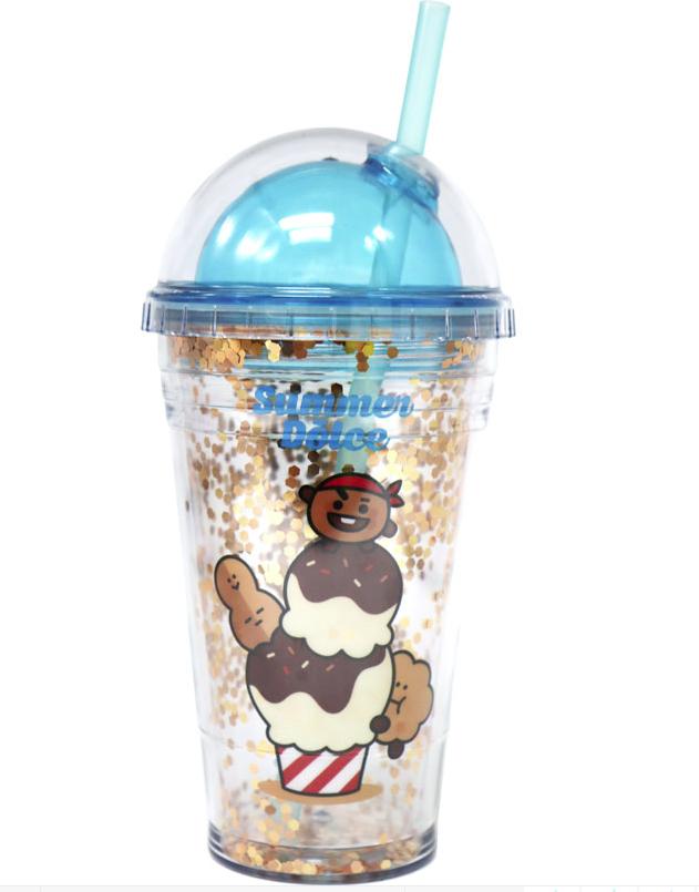 Ly nắp xoay cold cup BT21