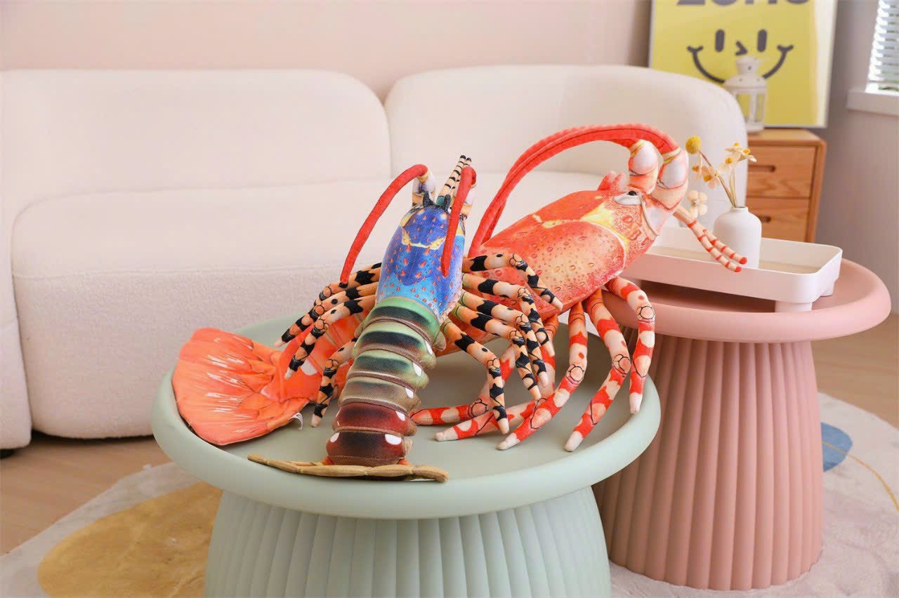 Gấu bông tôm, cua 3D giống thật
