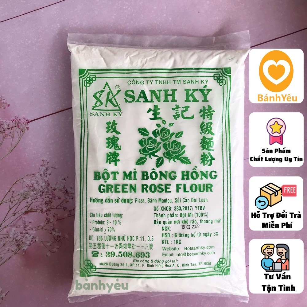 Bột mì Bông Hồng Xanh - Sanh Ký 1kg