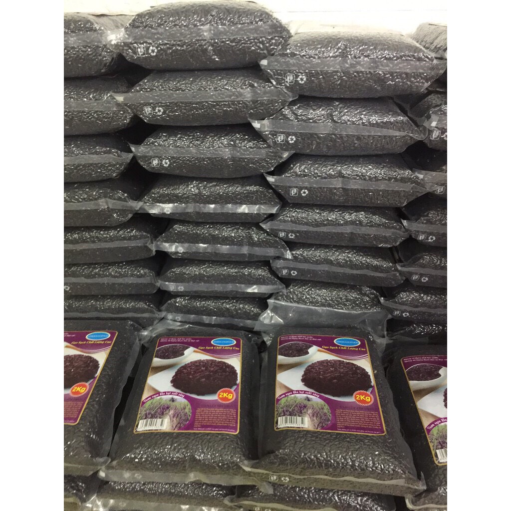 GẠO LỨT TÍM THAN AN KHANG FOOD (HÚT CHÂN KHÔNG 2KG)
