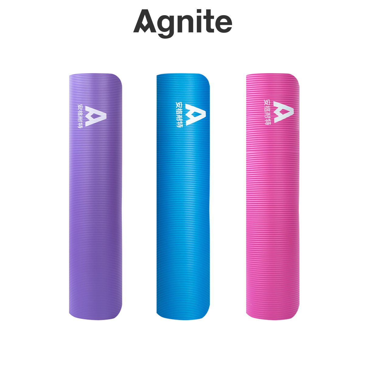 Thảm tập Yoga, GYM dày 10mm chuyên dụng Agnite, cực êm mịn