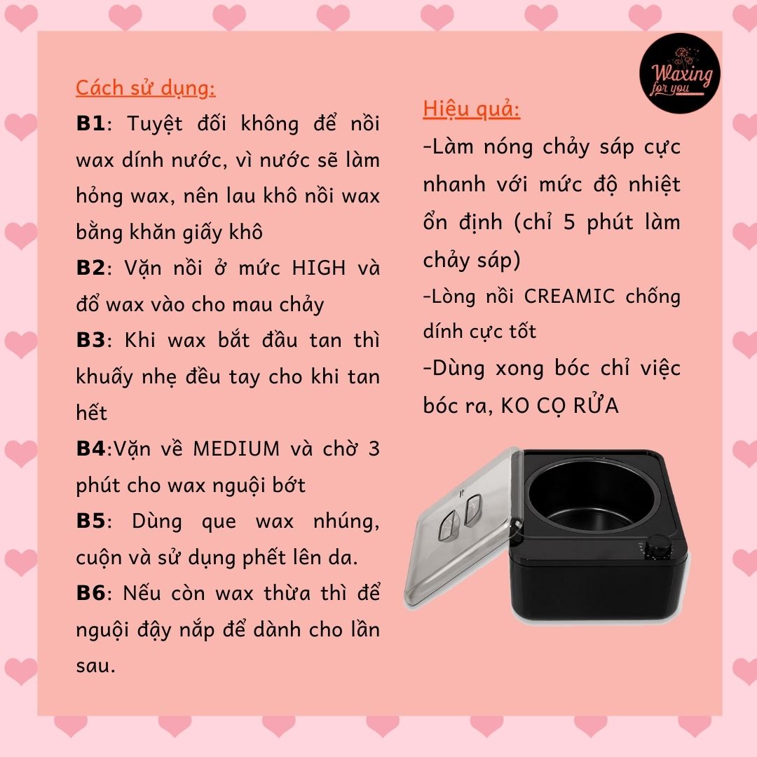 COMBO NỒI + SÁP WAX LÔNG ITALWAX