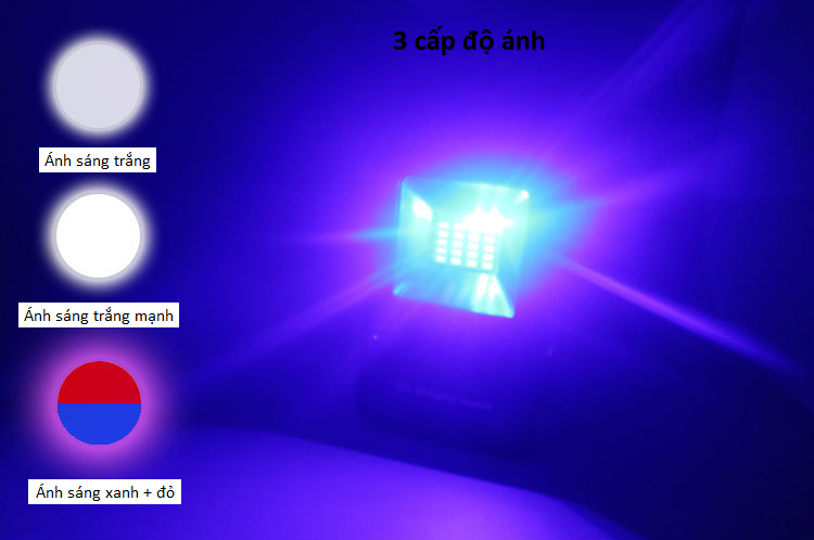Đèn led siêu sáng sạc điện 30w W813 ( TẶNG KÈM 3 PIN 2600mAh, GIÁ ĐỠ TIỆN LỢI )