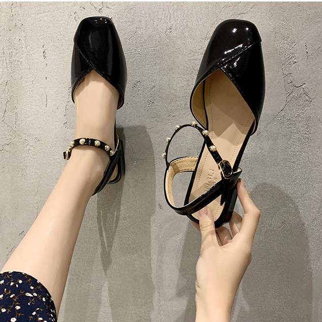 Giày nữ mũi vuông dễ thương- G101
