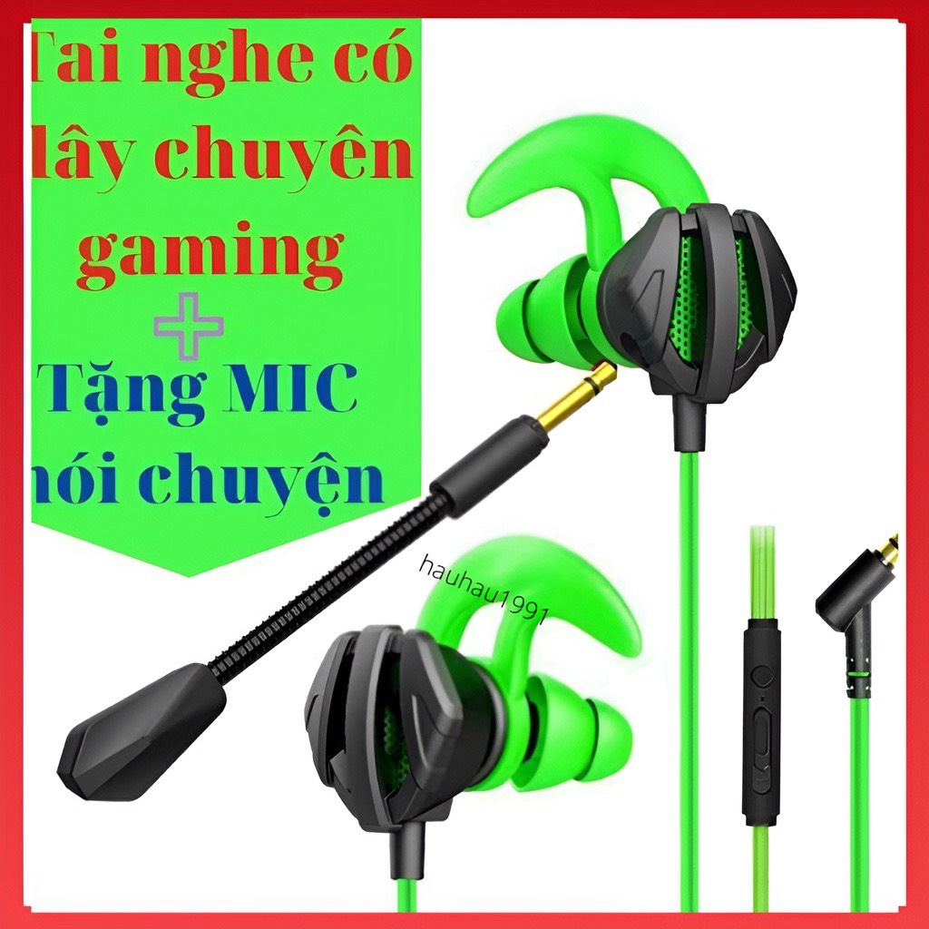 Tai nghe Dây gaming có mic Xoay 360 Độ cho điện thoại G9 PRO tai nghe chơi game PUBG mobile / FF / ROS /Bass căng