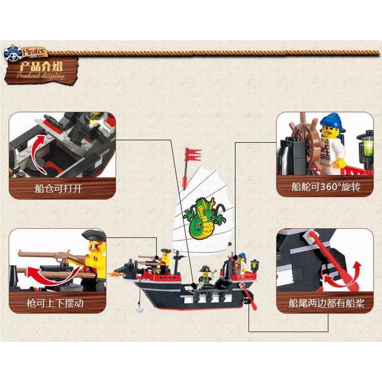 Lego tàu thuỷ cướp biển Ca-ri-be