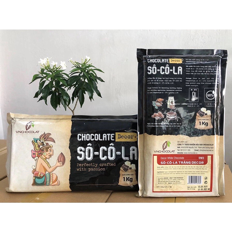 [Freeship + Quà Tặng 10k ]Socola tảng VnChocolat Decor 1kg