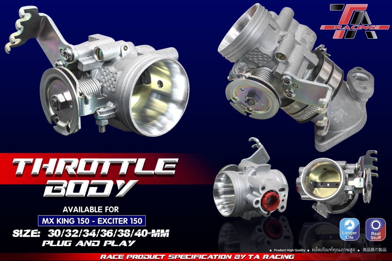 Họng Xăng TA Racing Exciter, Winner, Sonic, Radier Fi, Satria Fi, R15V3, Vario, Click, Wave Fi