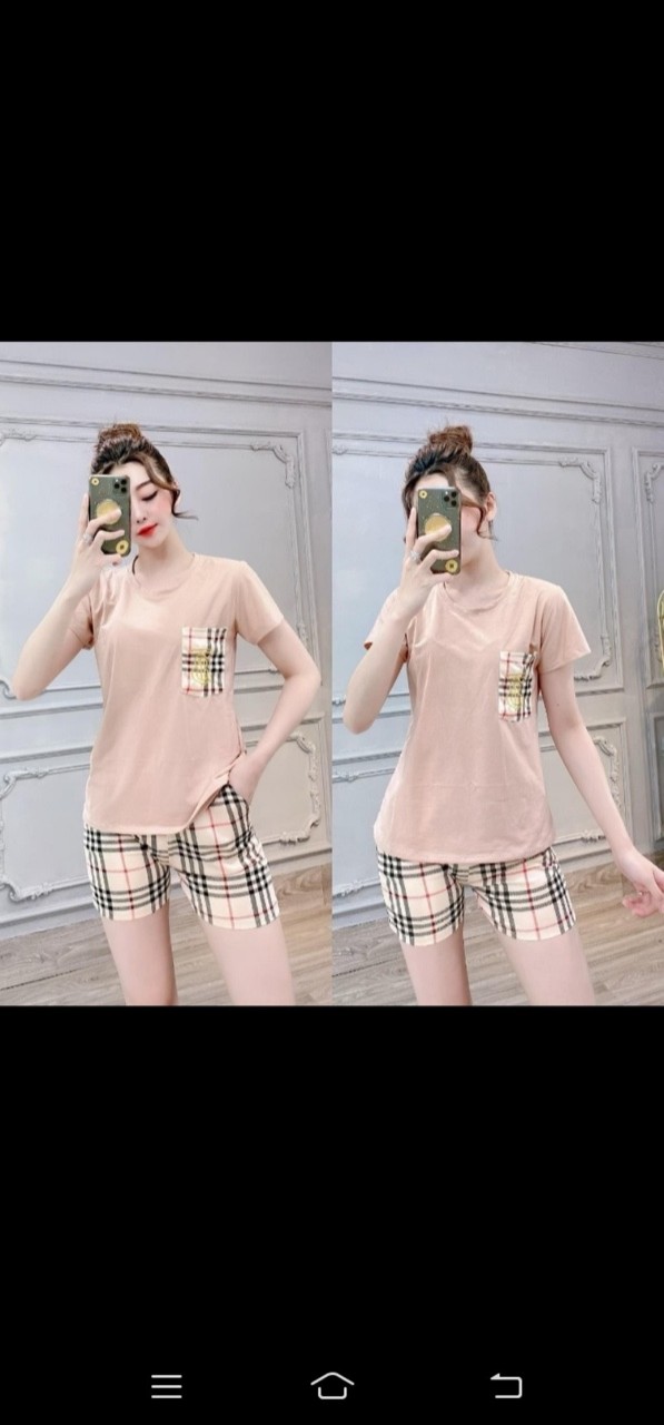 Bộ đồ đùi sọc karo hàng xịn xò