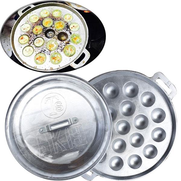 [HCM]Khuôn Làm Bánh Khọt 19 Lỗ Chống Dính Loại Dày Có Nắp Tiện Dụng