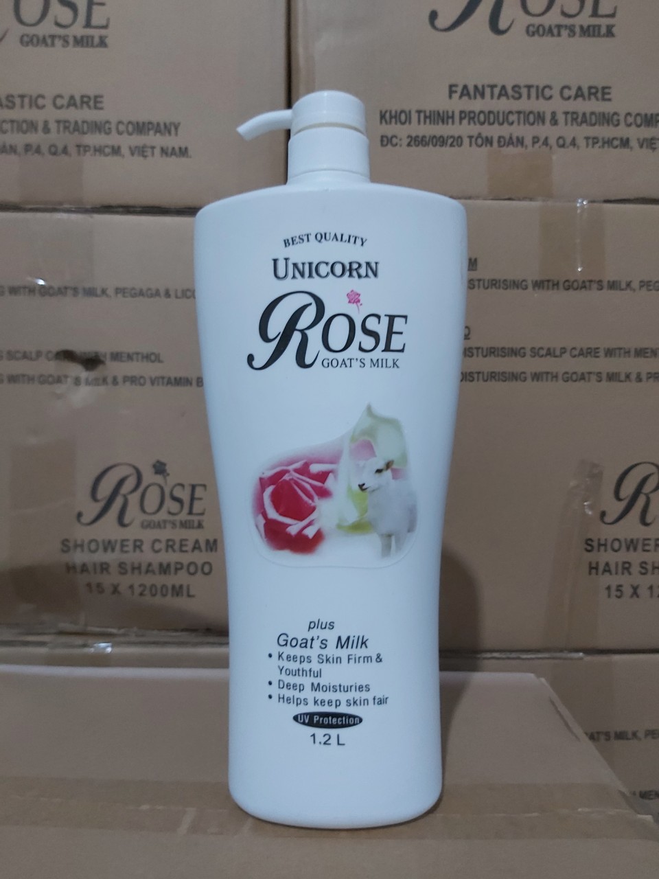 Sữa tắm dê UNICORN ROSE 1200ml