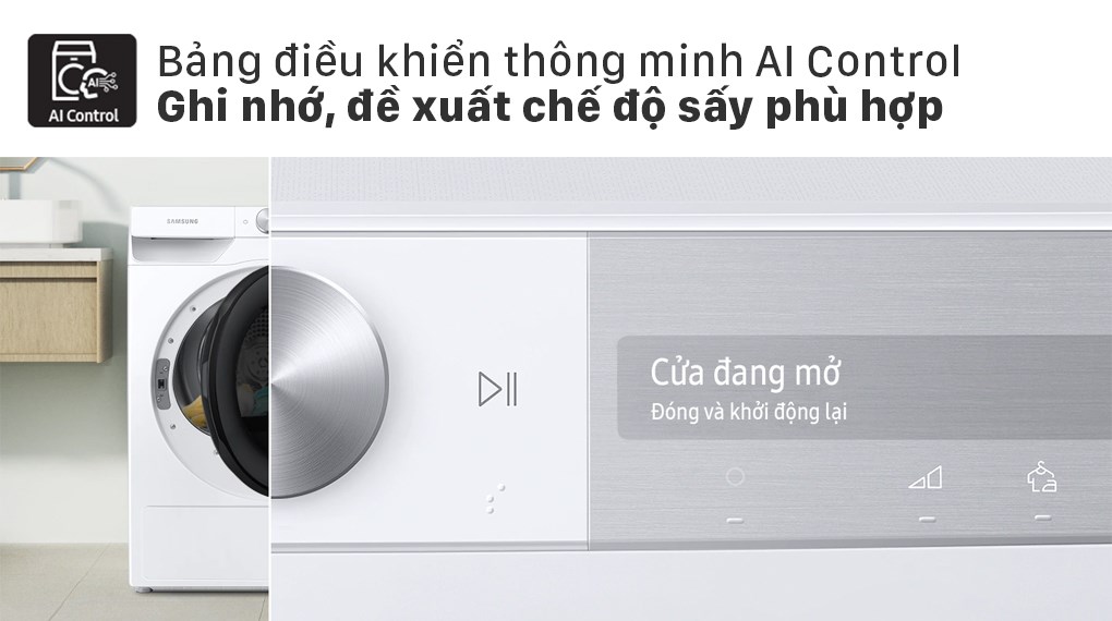 [TRẢ GÓP 0%] Máy sấy bơm nhiệt Samsung 9 kg DV90T7240BH/SV (Giá áp dụng giao tại HN, HCM& các tỉnh liên hệ shop)