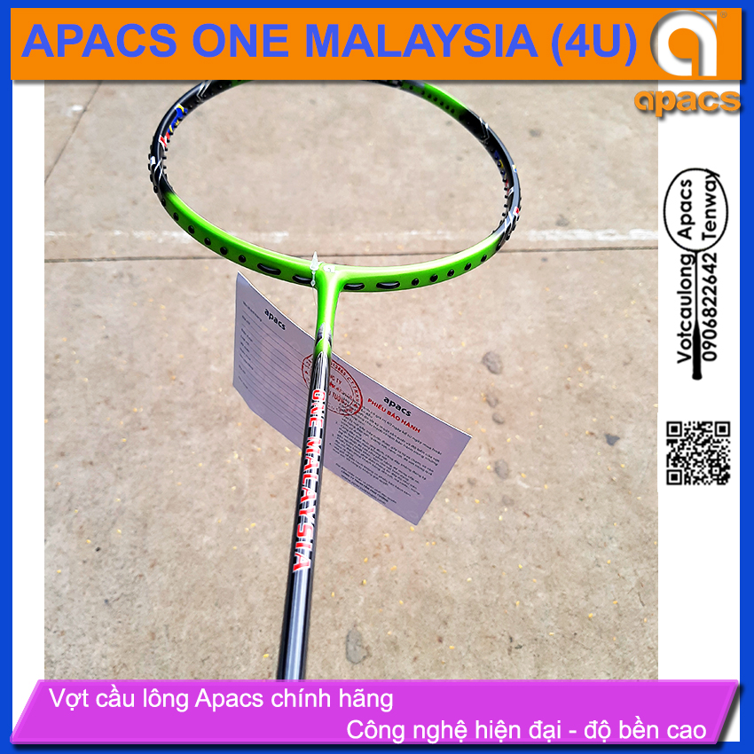 [HCM][Vợt cầu lông Apacs One Malaysia Green - 4U] Vợt đánh phong trào xuất sắc
