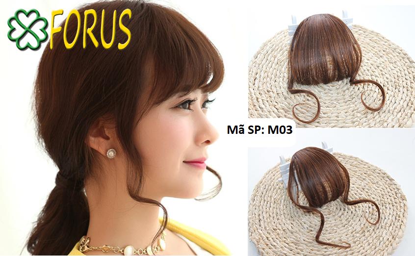 Tóc mái thưa mai xoăn M03, tóc giả nữ Sỉ 15k