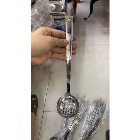 Môi múc canh inox 304 Hàn Quốc đúc lỗ vuông
