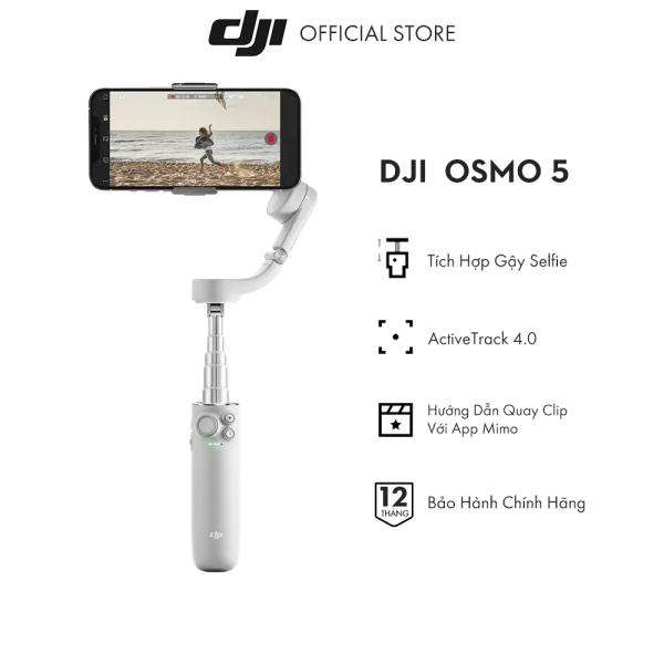 DJI Osmo Mobile OM5 Tay cầm gimbal chống rung điện thoại Hàng chính hãng Bảo hành 12 tháng 1 Đổi 1