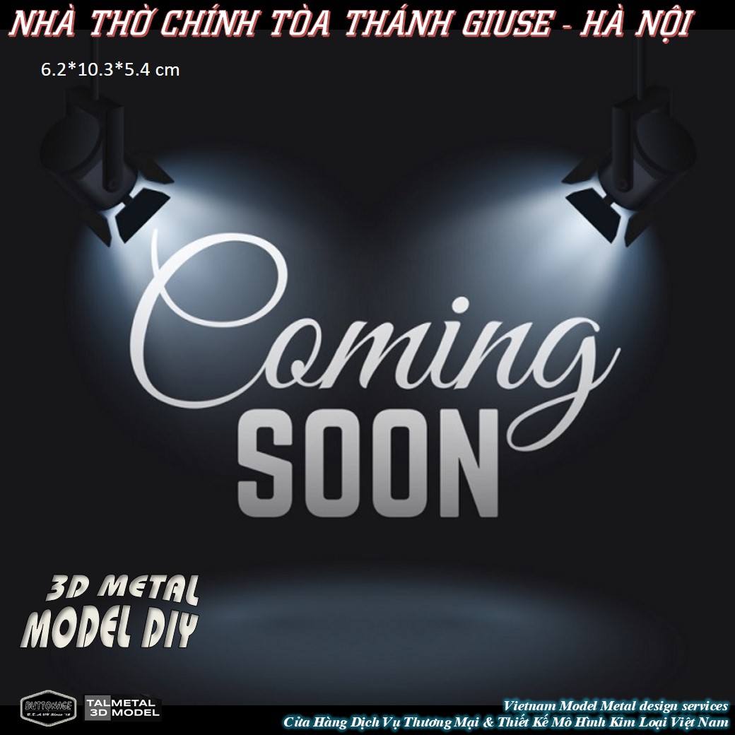 Mô Hình Thánh Đường Nhà Thờ (Kim loại lắp ghép 3D)