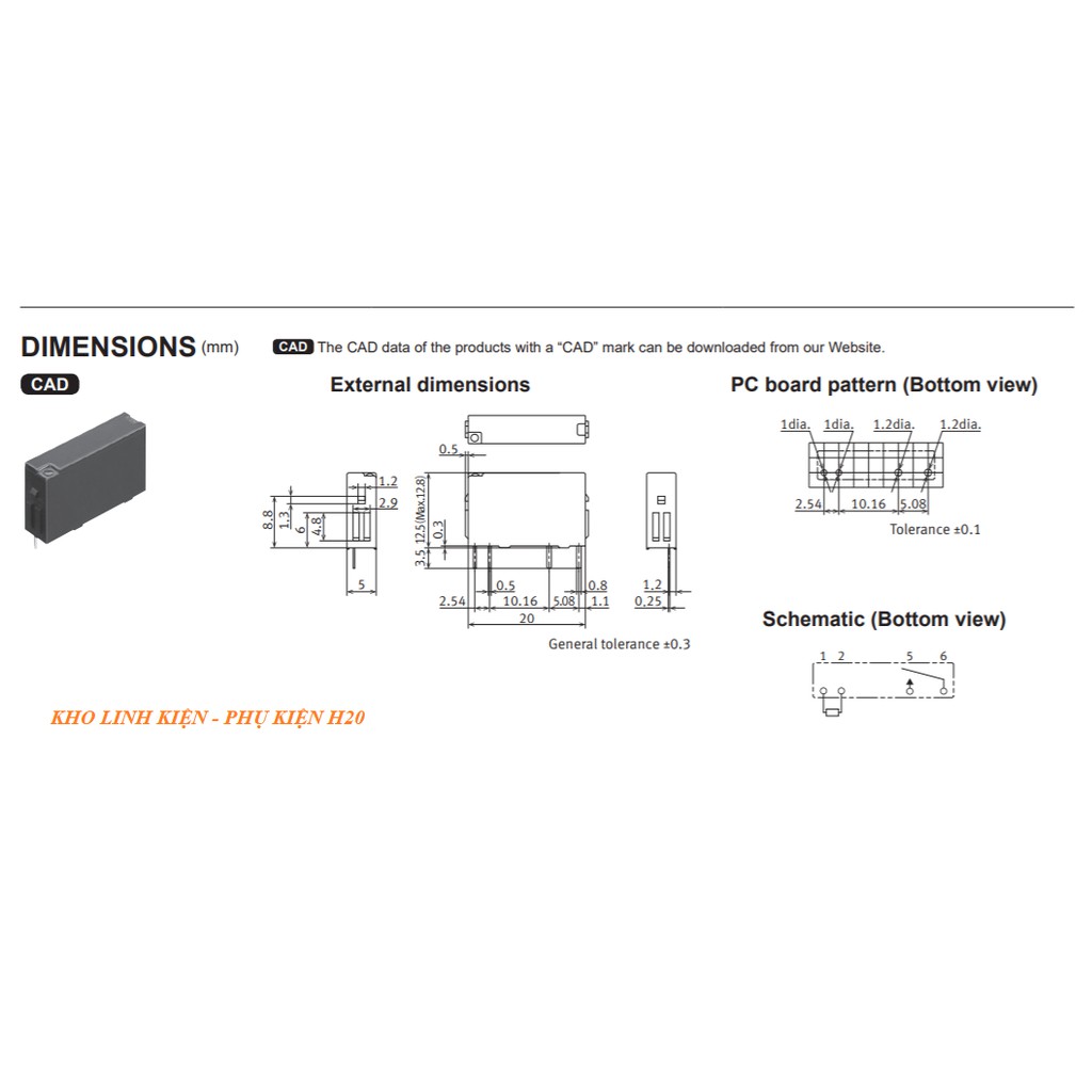 Relay Apan3105 - Panasonic - Thay Thế Cho Pa1A-5V(Apa3319)