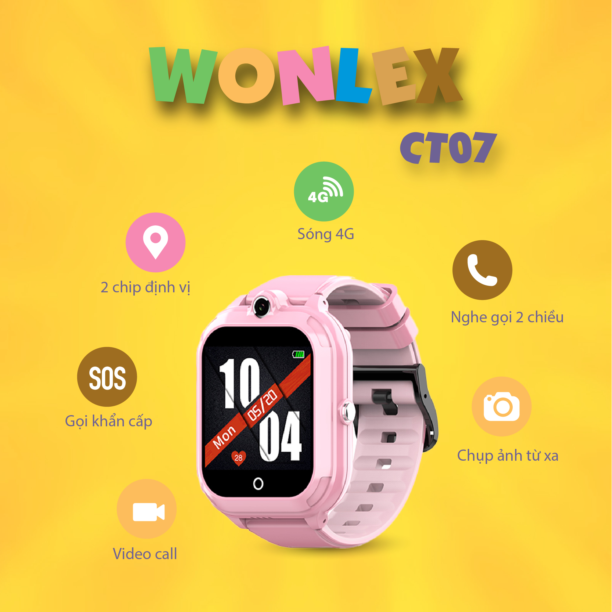 Đồng hồ định vị Wonlex CT07 chính hãng bảo hành 12 tháng | Lazada.vn