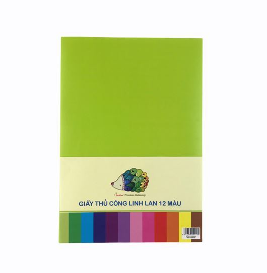 Giấy thủ công Linh Lan (17x23) Xấp 12 màu