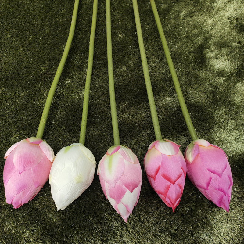 Hoa giả- Hoa sen bông cỡ lớn 20cm trang trí