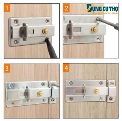 Khóa Cửa Bấm Chốt, Chốt Khóa Cửa Lùa {Nội dung 1}