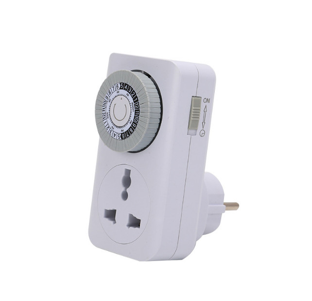 Ổ cắm hẹn giờ lập trình cơ mt01a-vn 24 hours timer loại tốt siêu bền chân cắm eu tiện lợi