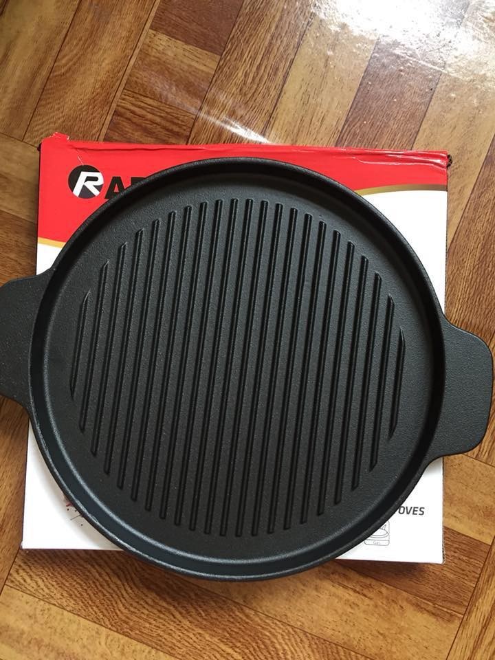 Chảo nướng tròn gang Rapido size 26cm