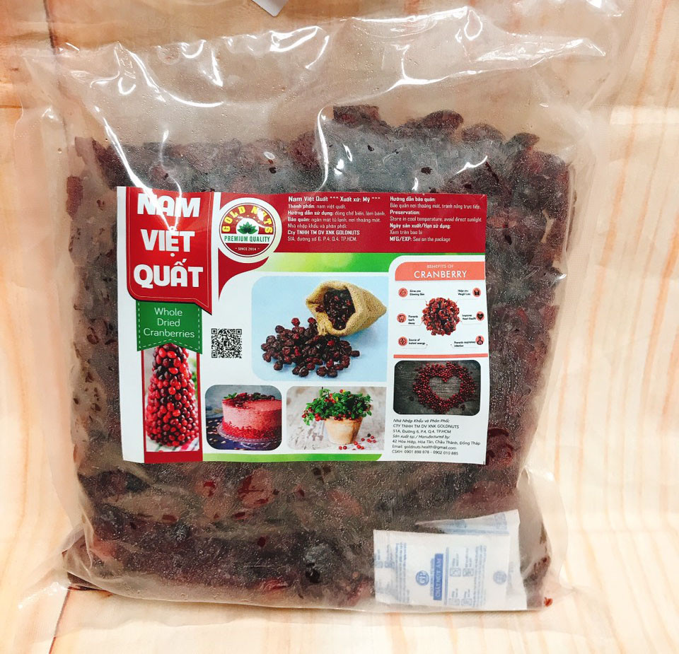 Nam Việt Quất Khô 200g Gold Nuts