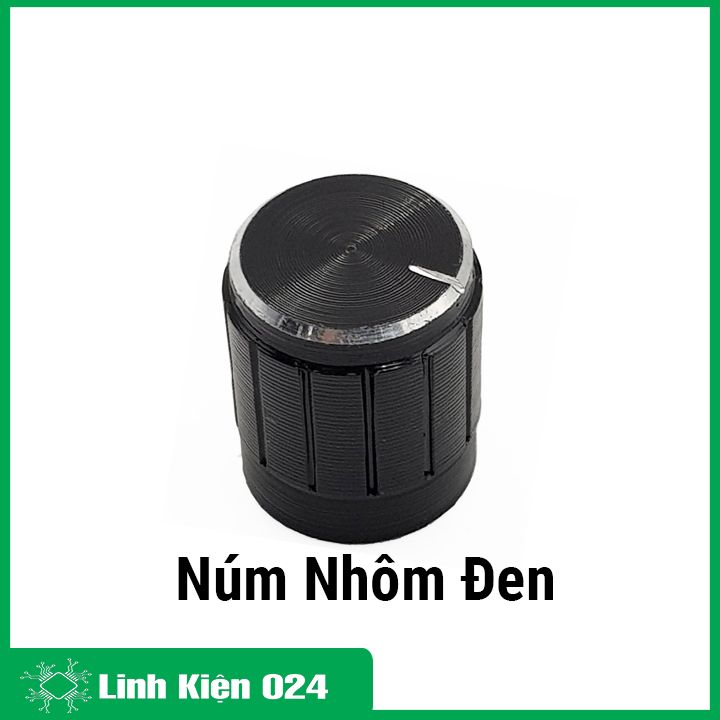 Núm triết áp nhựa, nhôm màu đen/bạc/vàng làm núm vặn volume, triết áp, biến trở