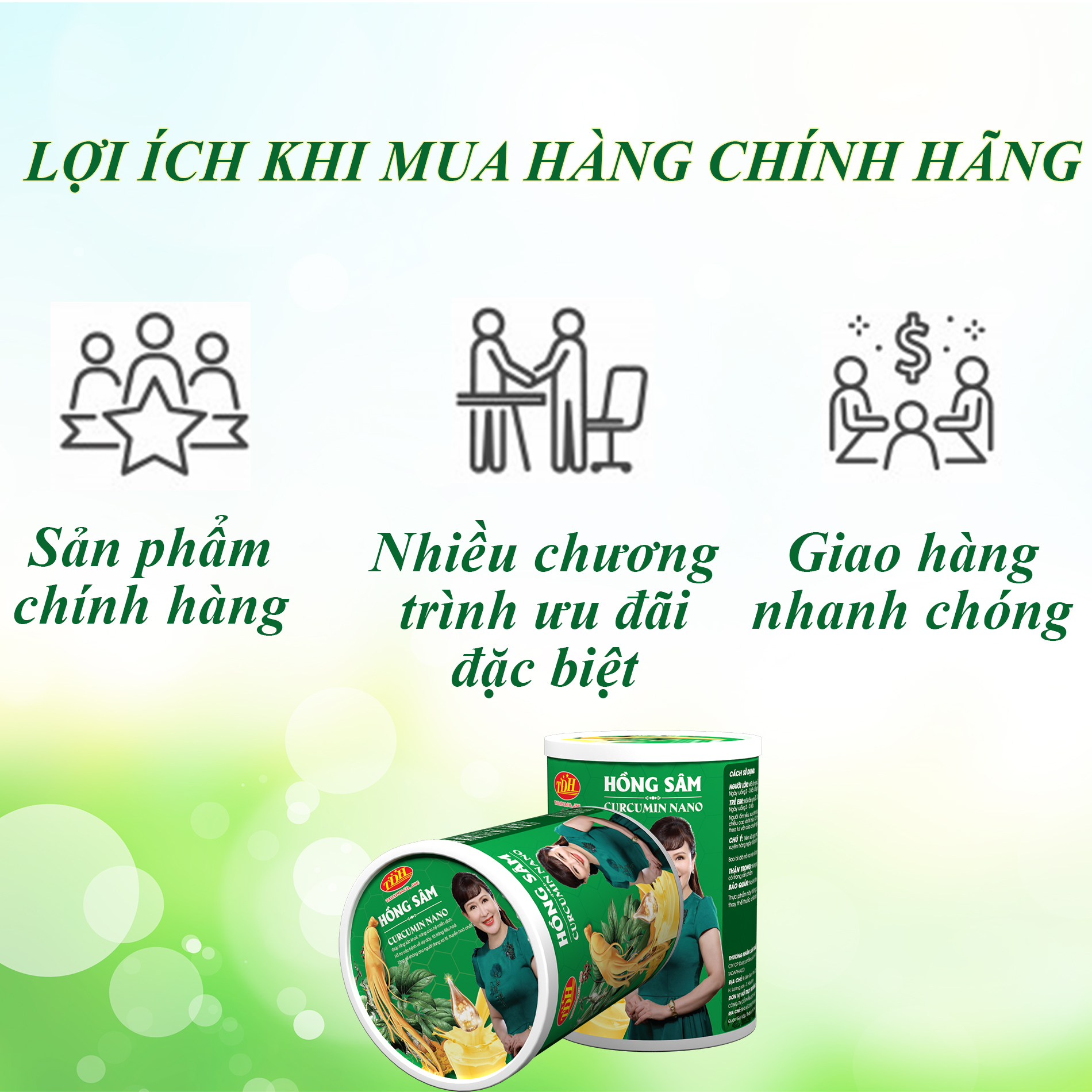 5 Hộp Hồng Sâm Curcumin Nano 900g