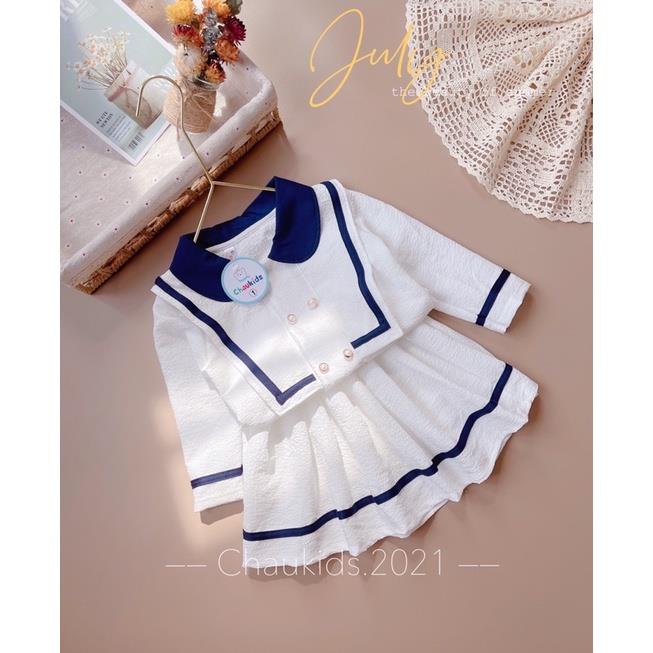 [Vest Xốp] Set váy bé gái mã 55066