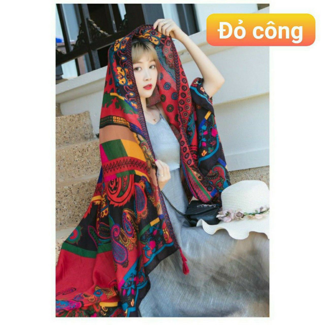 Khăn choàng tạo kiểu, khăn choàng đi biển
