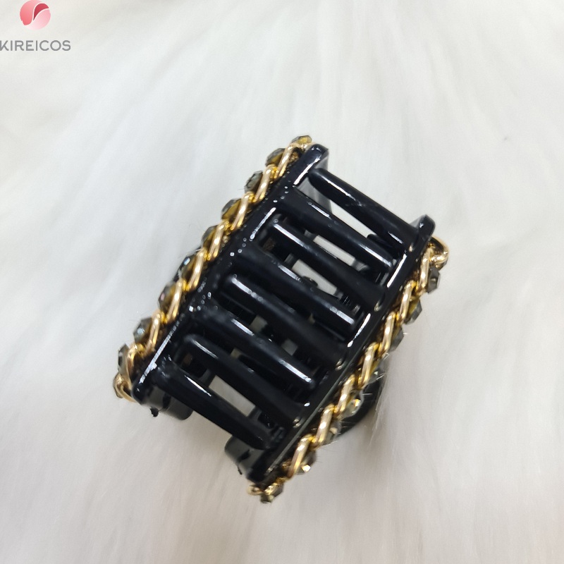 Kẹp Tóc Gấp Tóc Da Beo Cao Cấp Hot Trend Hàn Quốc - kireicos