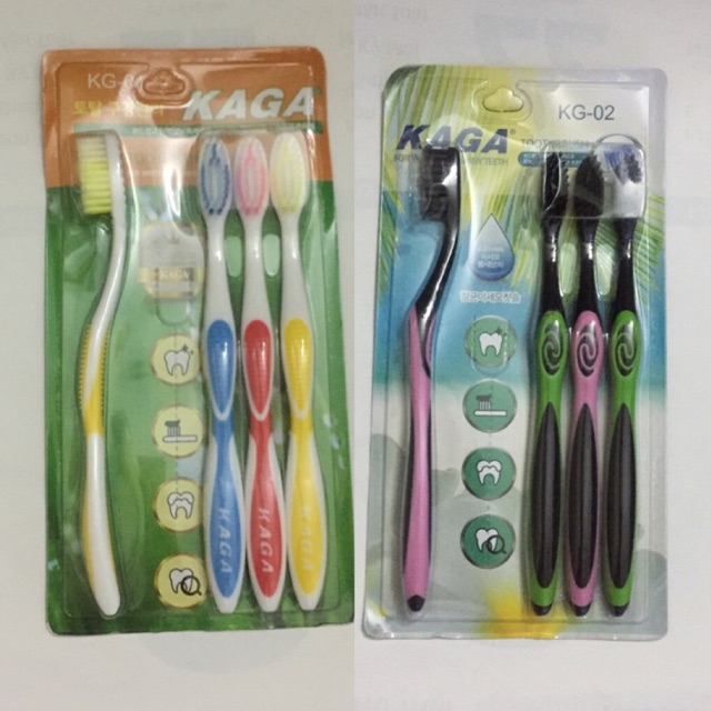 Bộ 4 Cây Bàn Chải Đánh Răng Lông Mềm Kaga