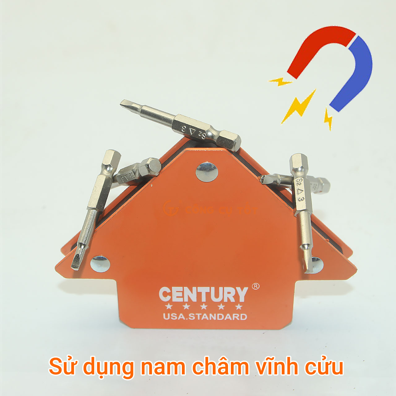 Ke góc nam châm 25lbs hàn góc 45°,90°,135° lực hút 12kg