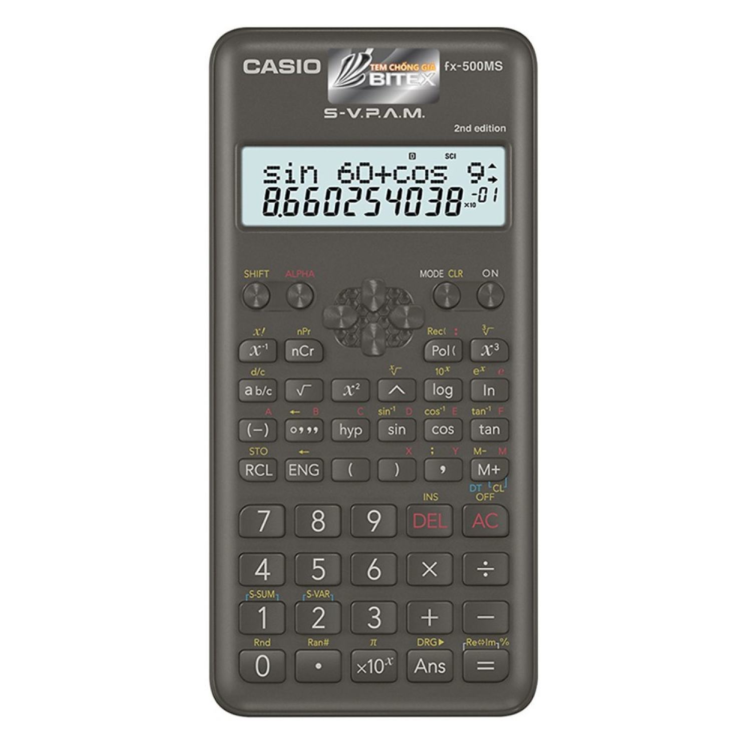 Máy tính CASIO FX500MS chính hãng.