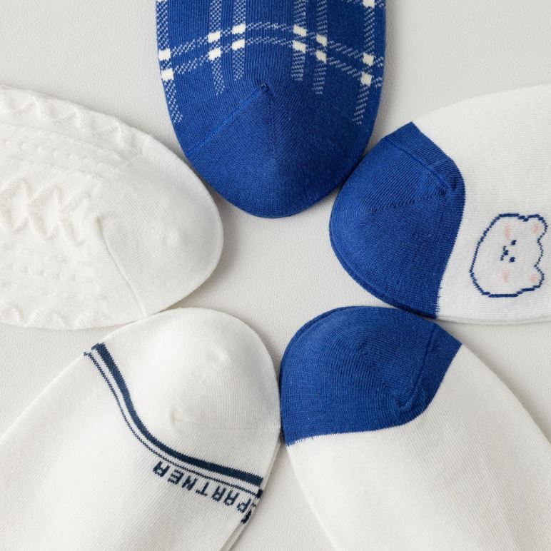 Set 10 Đôi Tất Vớ Nữ Ngắn Cổ Bèo Blue