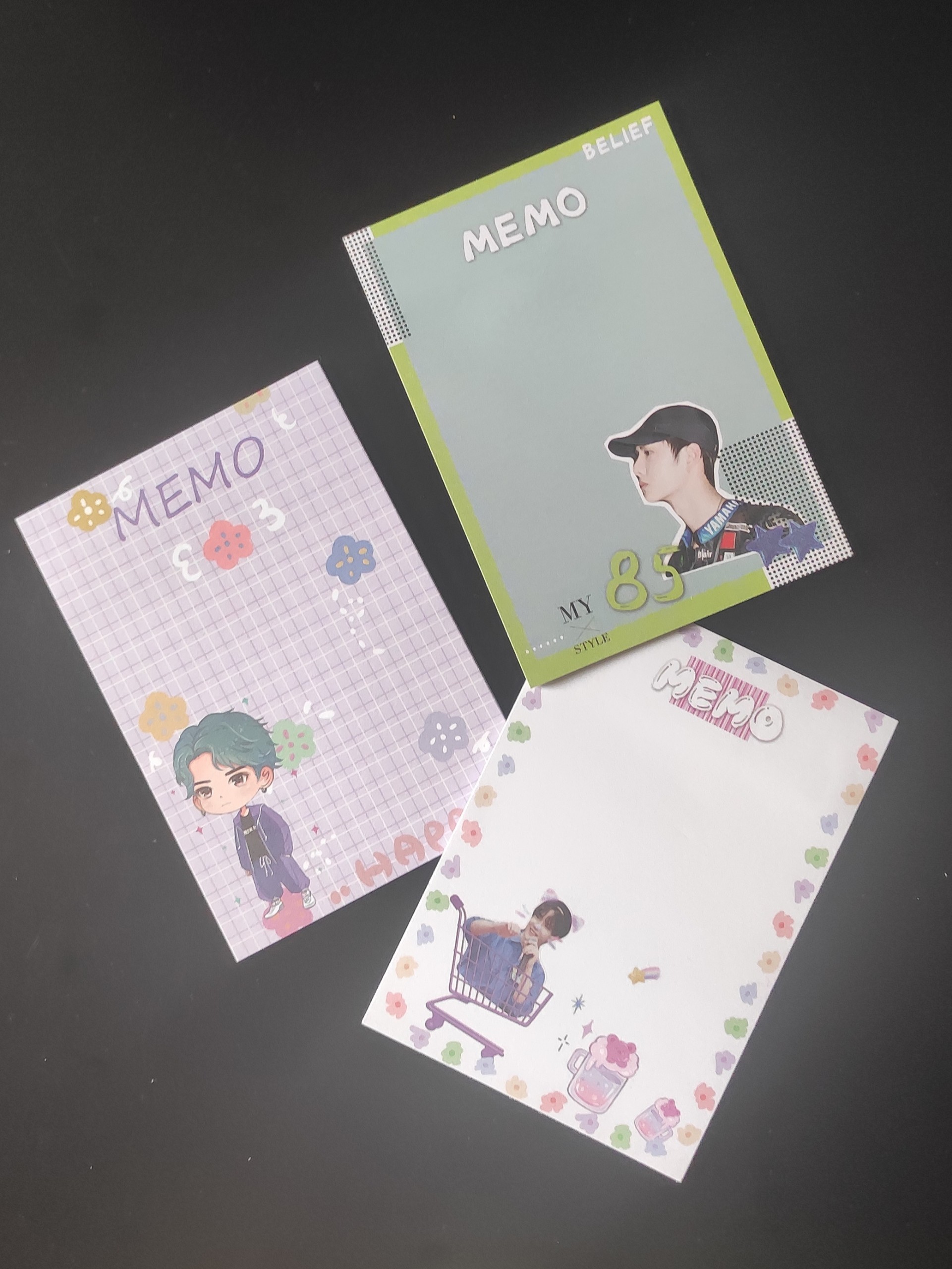 [Có sẵn] Set giấy note Vương Nhất Bác Wang Yi Bo