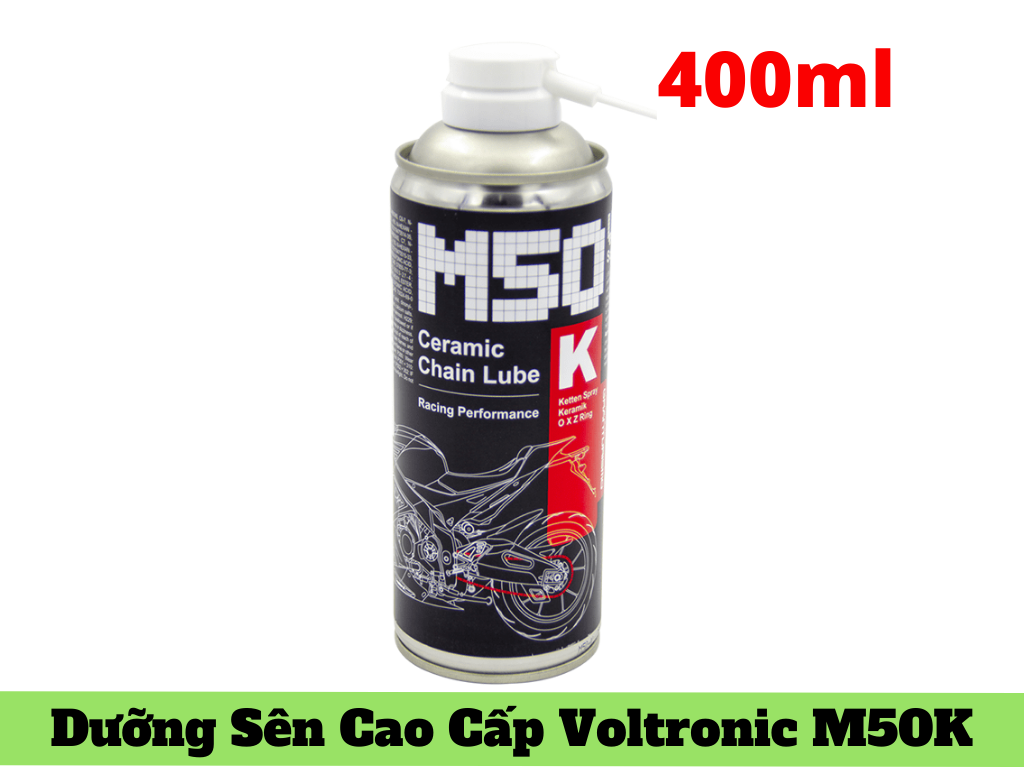 [HCM]Dưỡng Sên Cao Cấp Voltronic M50 Ceramic Bảo Vệ Sên Chuyên Nghiệp 400ml