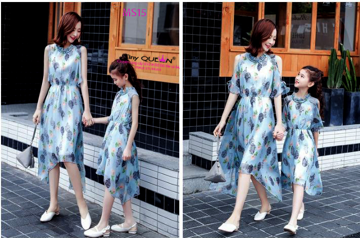 Đầm đôi mẹ và bé cao cấp Hàn Quốc. MS15.